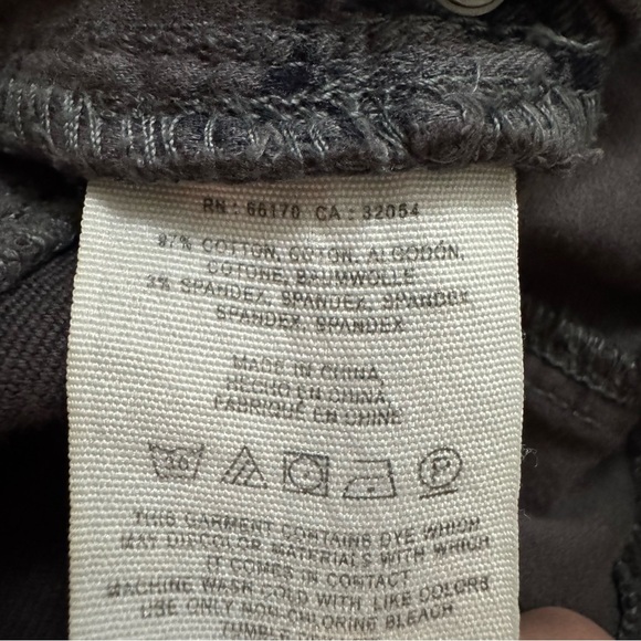 Anthropologie Pilcro Size 27 Tall Gray Corduroy Mid Rise Stet Pants Skinny Jeans - Picture 6 of 6